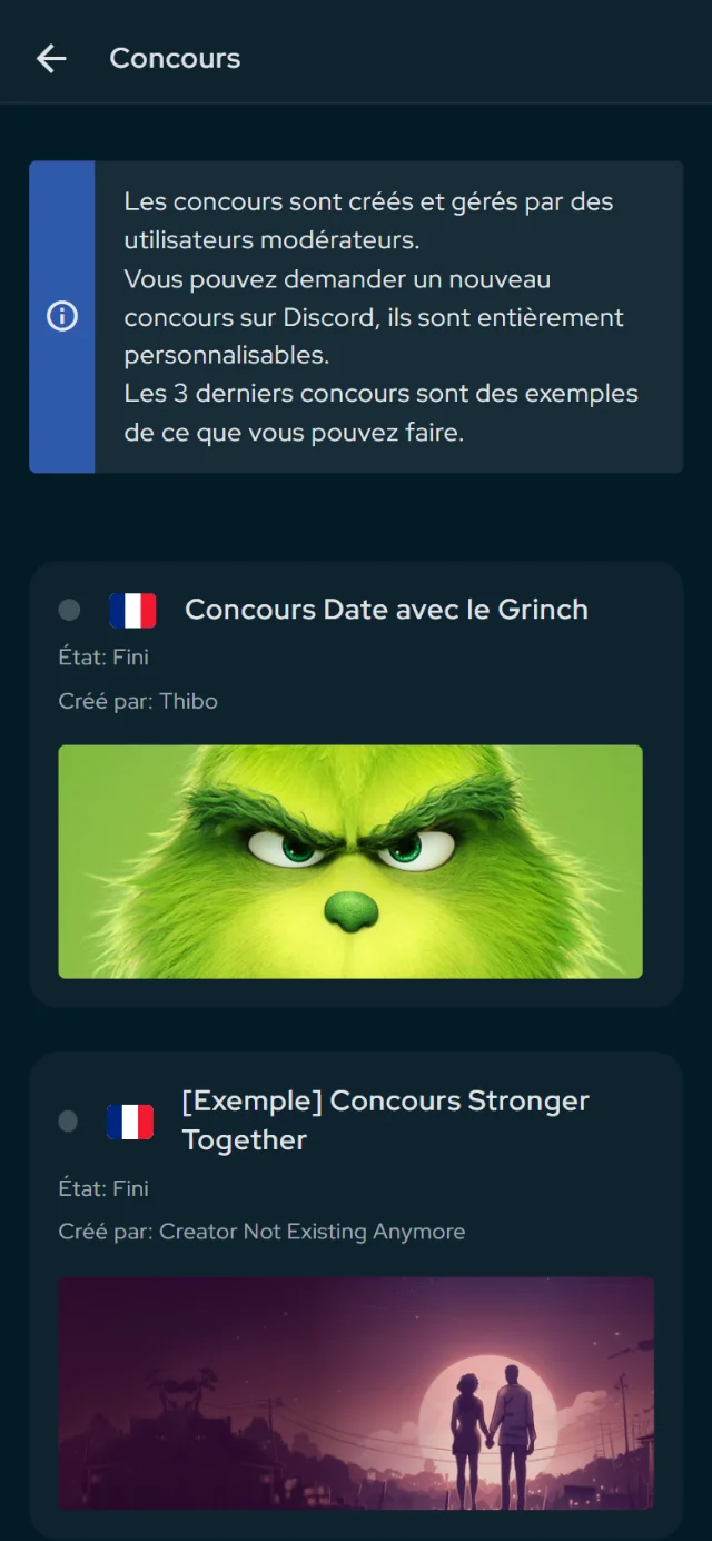 Les concours d'écriture