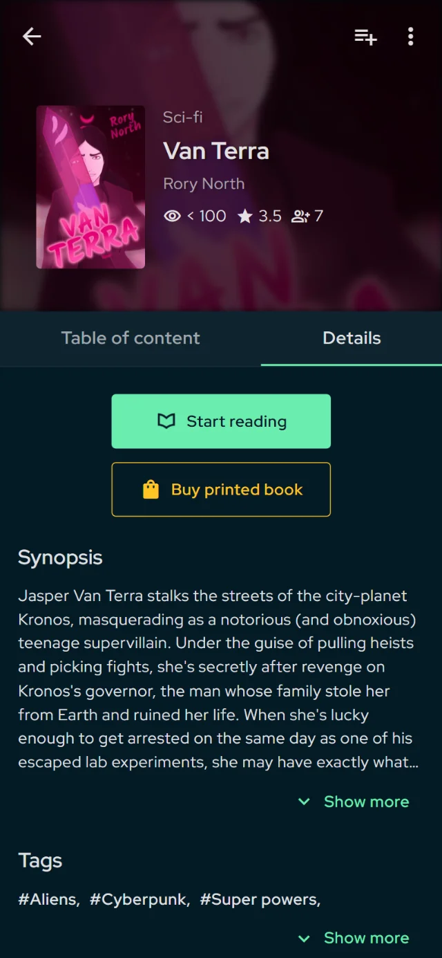 Your novel in print